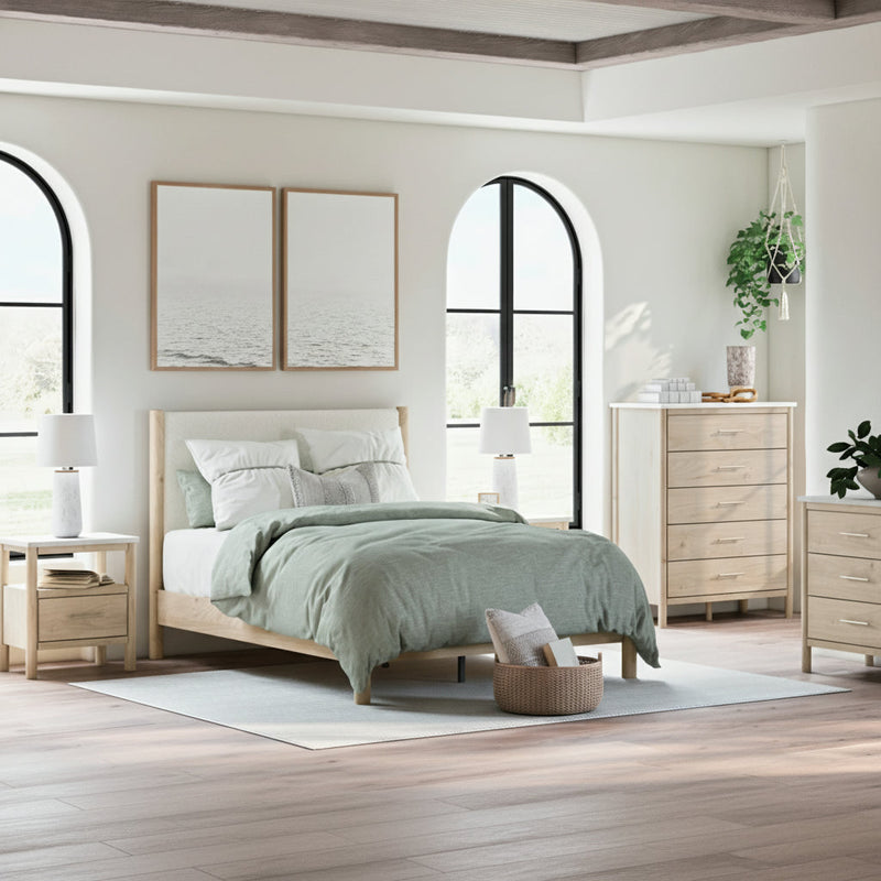 Cadmori Panel Bed, Dresser, Mirror, Chest & Nightstand, Bedroom Set