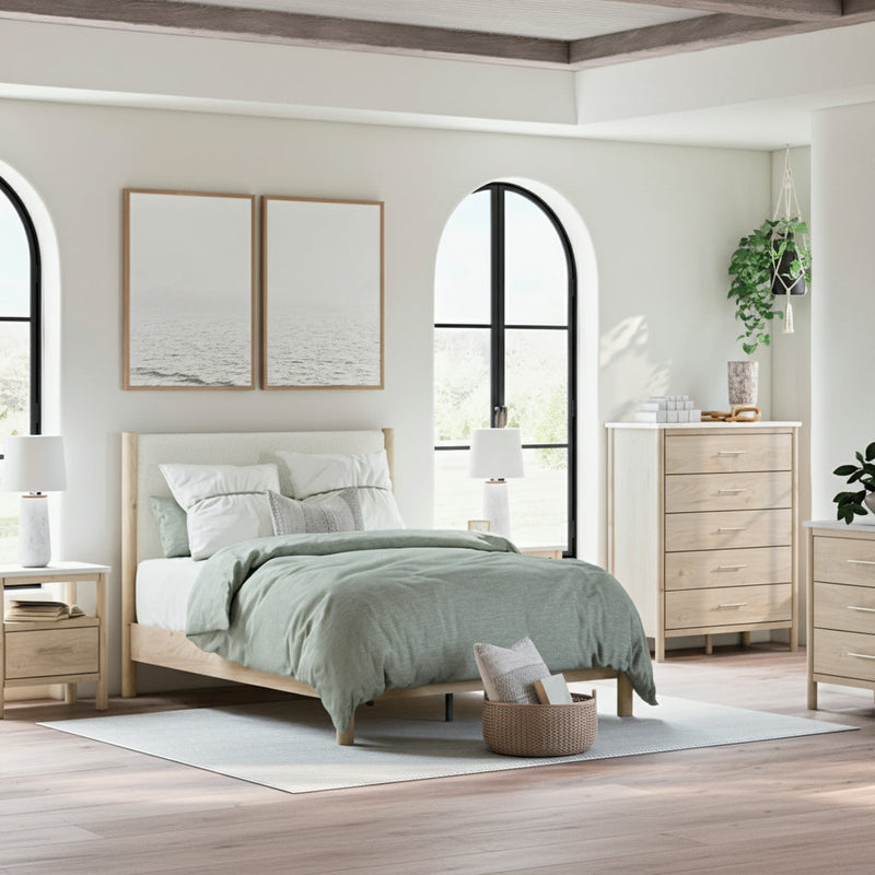 Cadmori Panel Bed, Dresser, Mirror, Chest & Nightstand, Bedroom Set