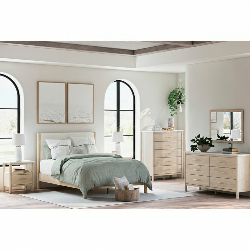 Cadmori Panel Bed, Dresser, Mirror, Chest & Nightstand, Bedroom Set