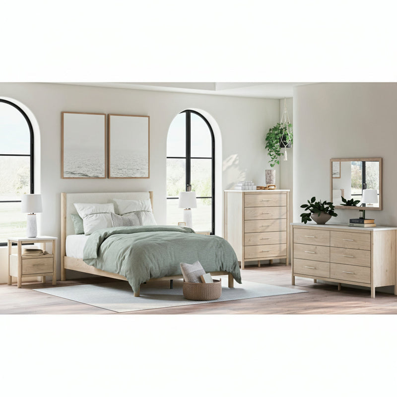 Cadmori Panel Bed, Dresser, Mirror, Chest & Nightstand, Bedroom Set