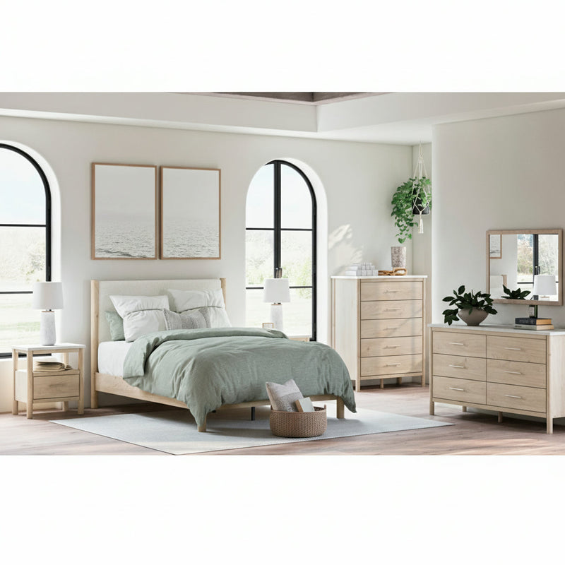 Cadmori Panel Bed, Dresser, Mirror, Chest & Nightstand, Bedroom Set