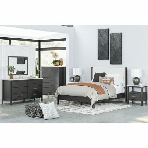 Cadmori Panel Bed Twin Panel Bed Black