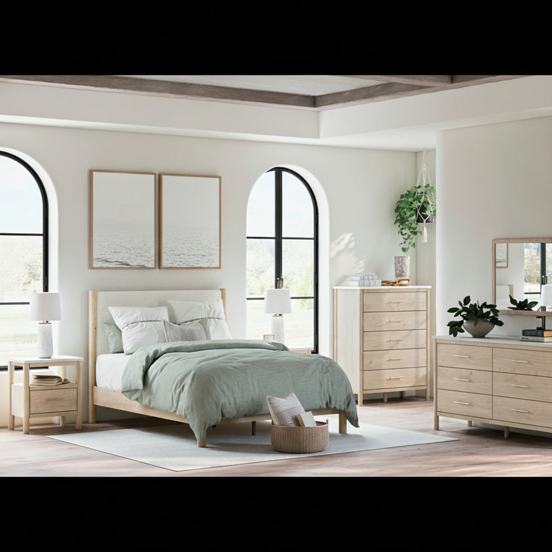 Cadmori Panel Bed, Dresser, Mirror, Chest & Nightstand, Bedroom Set