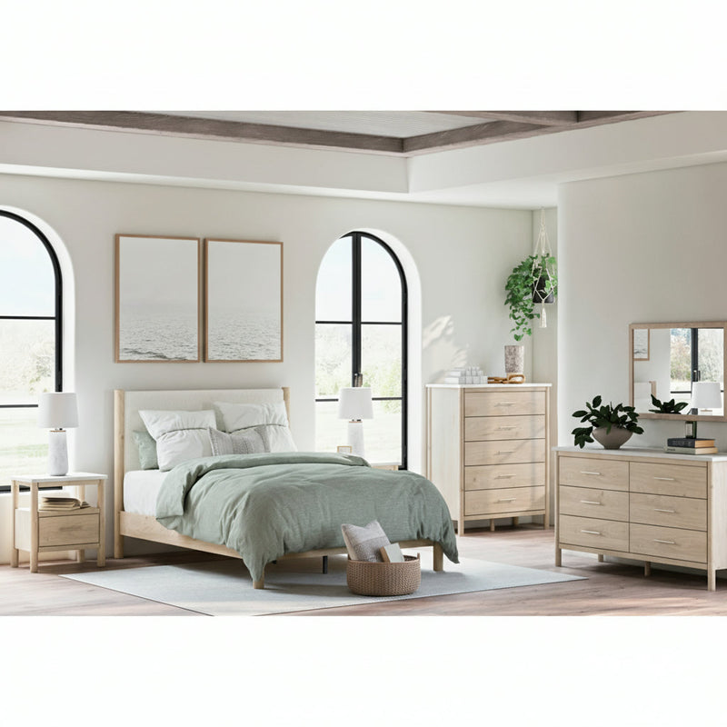 Cadmori Panel Bed, Dresser, Mirror, Chest & Nightstand, Bedroom Set