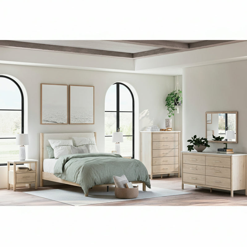 Cadmori Panel Bed, Dresser, Mirror, Chest & Nightstand, Bedroom Set