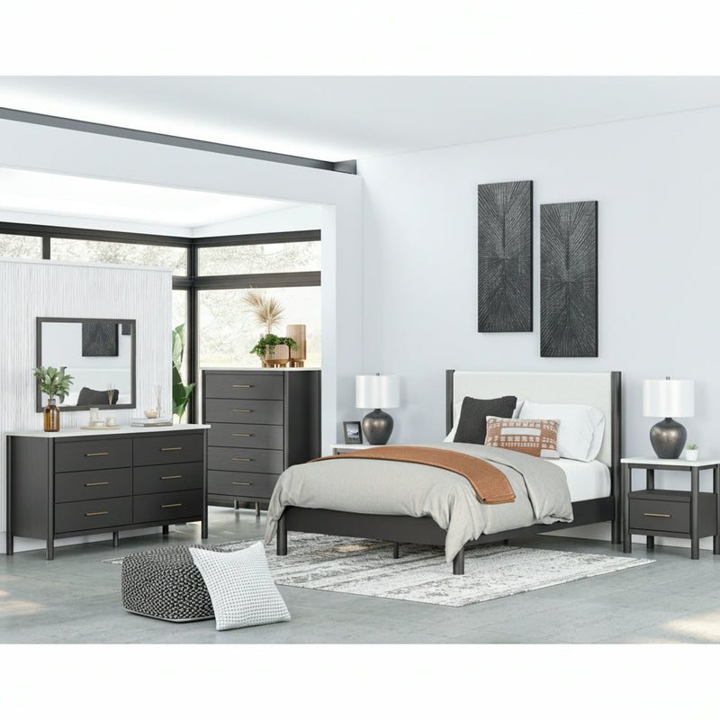 Cadmori Panel Bed, Dresser, Mirror, Chest & Nightstand, Bedroom Set
