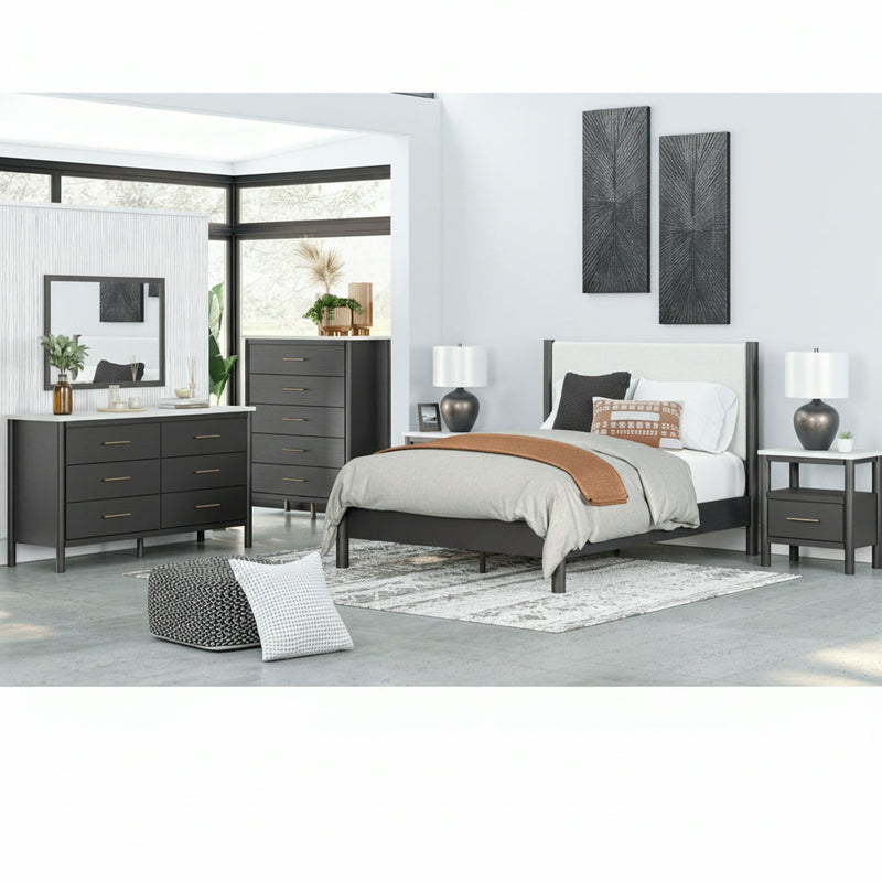 Cadmori Panel Bed, Dresser, Mirror, Chest & Nightstand, Bedroom Set