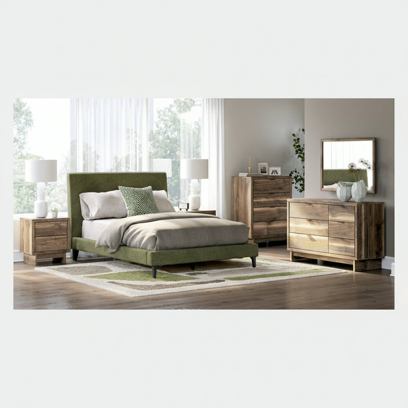 Chirason Bed, Dresser, Mirror, Chest & Nightstand, Bedroom Set