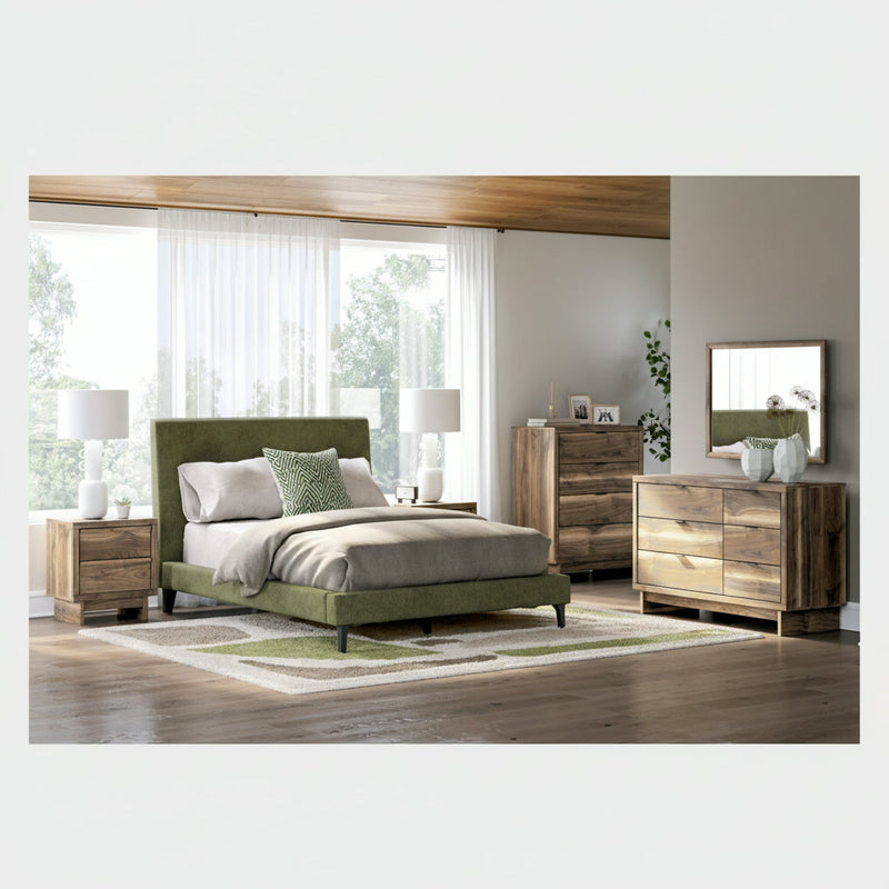Chirason Bed, Dresser, Mirror, Chest & Nightstand, Bedroom Set