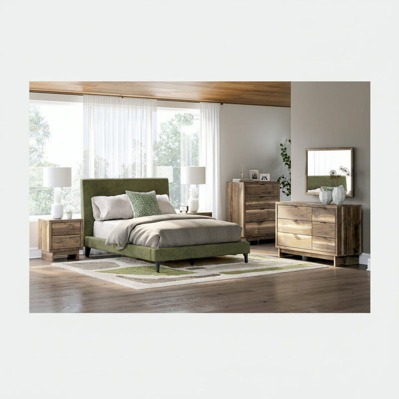 Chirason Bed, Dresser, Mirror, Chest & Nightstand, Bedroom Set