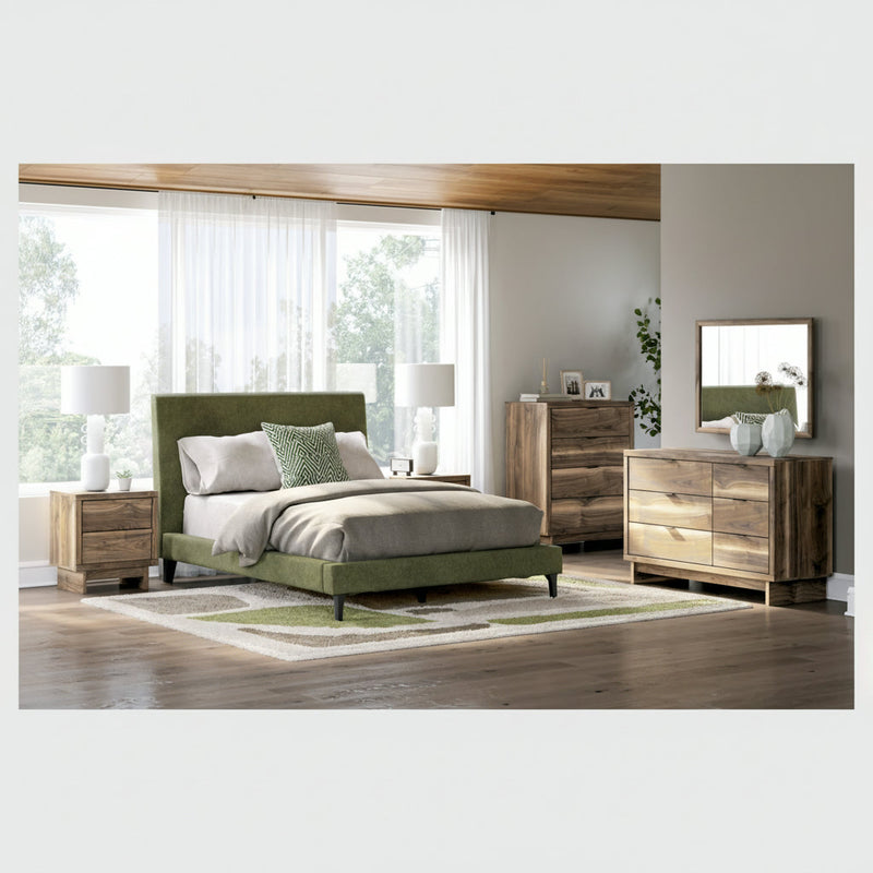 Chirason Bed, Dresser, Mirror, Chest & Nightstand, Bedroom Set