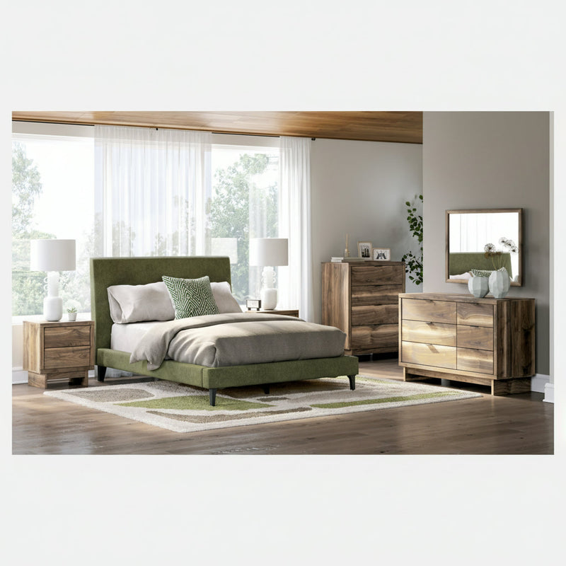 Chirason Bed, Dresser, Mirror, Chest & Nightstand, Bedroom Set