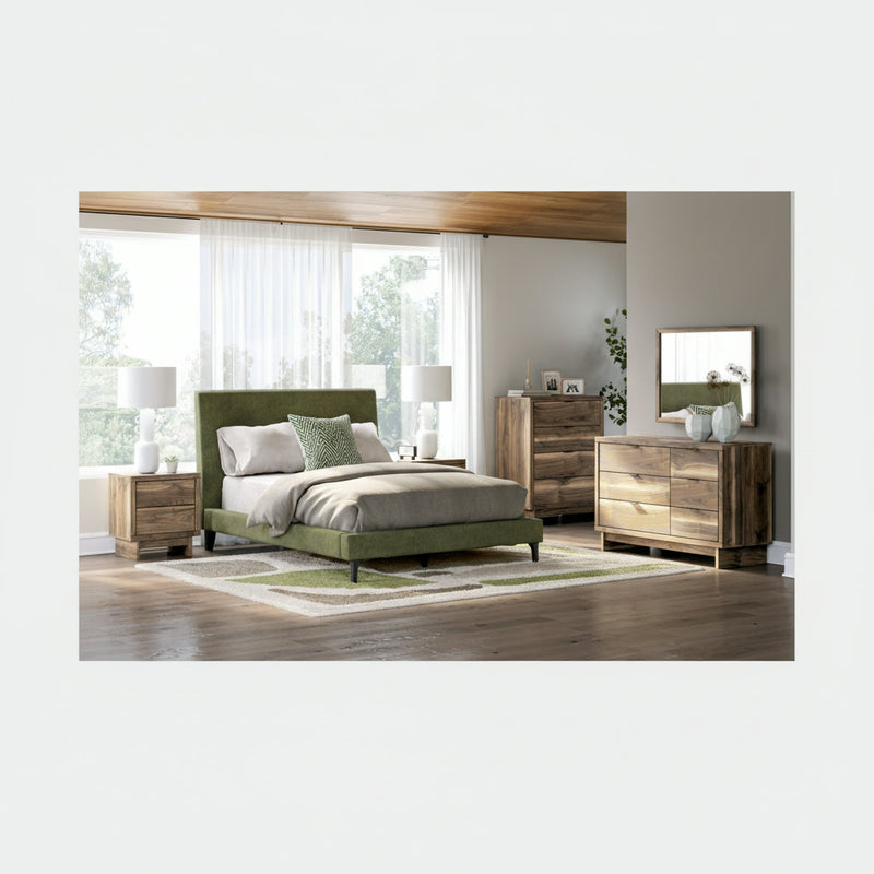 Chirason Bed, Dresser, Mirror, Chest & Nightstand, Bedroom Set