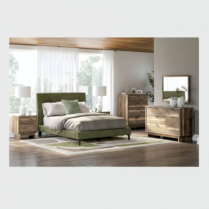 Chirason Bed, Dresser, Mirror, Chest & Nightstand, Bedroom Set