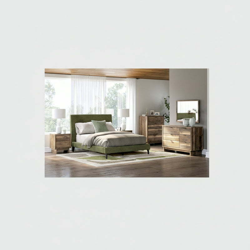Chirason Bed, Dresser, Mirror, Chest & Nightstand, Bedroom Set