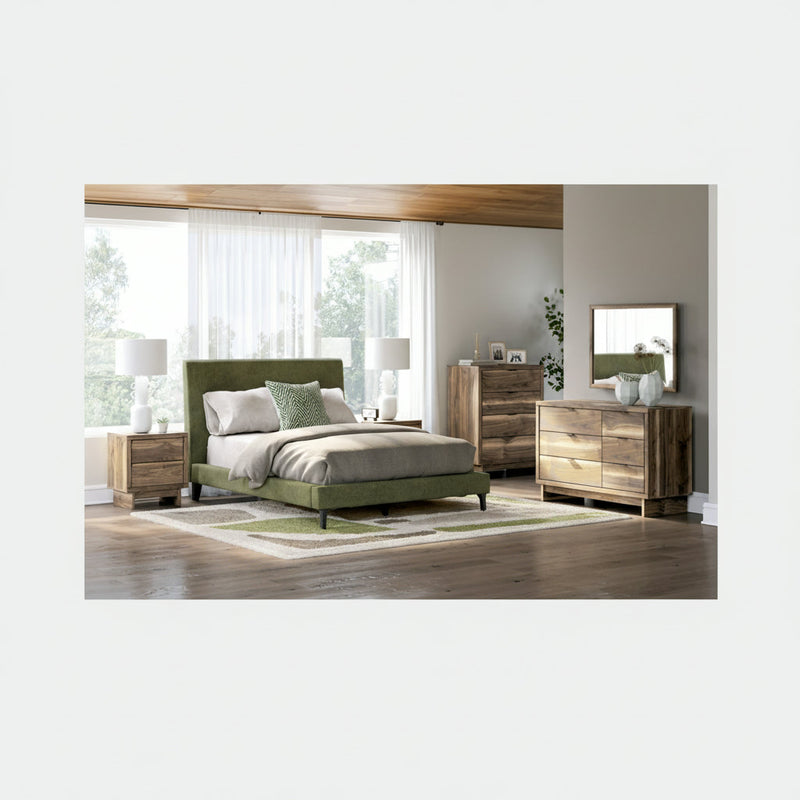 Chirason Bed, Dresser, Mirror, Chest & Nightstand, Bedroom Set