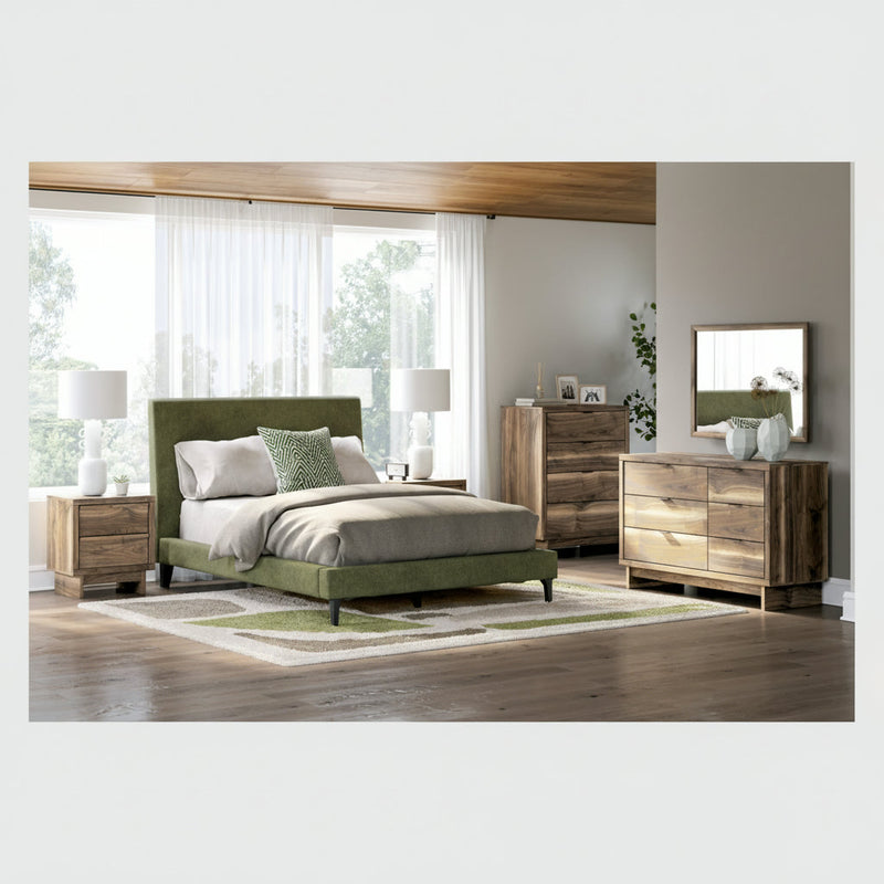 Chirason Bed, Dresser, Mirror, Chest & Nightstand, Bedroom Set