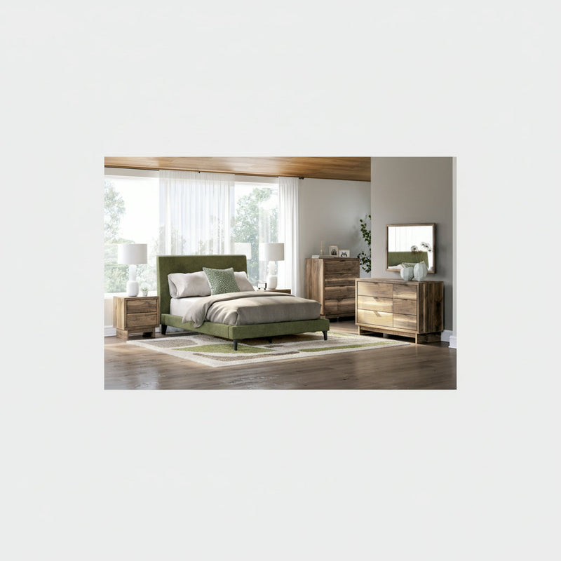 Chirason Bed, Dresser, Mirror, Chest & Nightstand, Bedroom Set