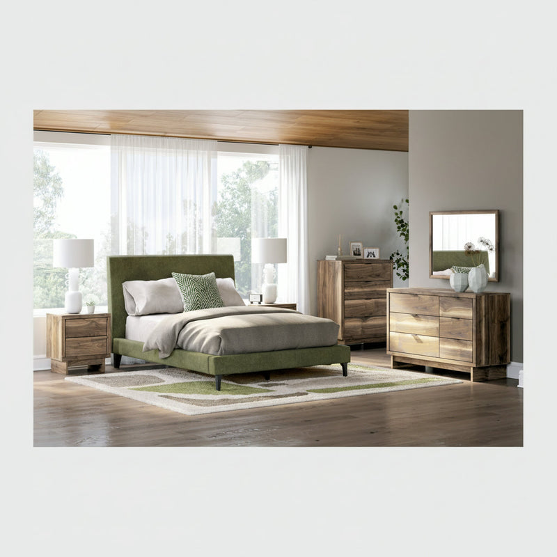 Chirason Bed, Dresser, Mirror, Chest & Nightstand, Bedroom Set
