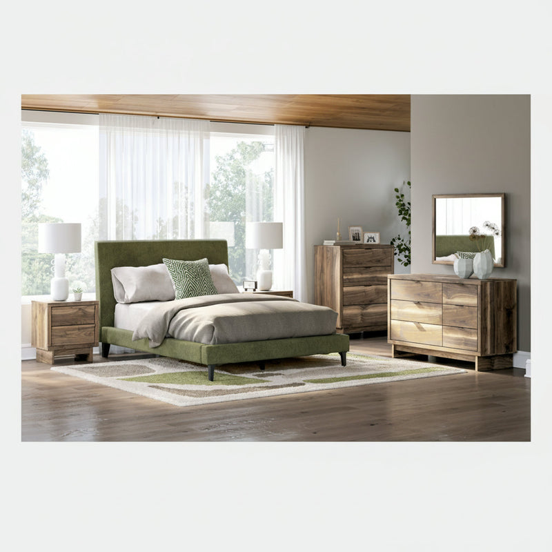 Chirason Bed, Dresser, Mirror, Chest & Nightstand, Bedroom Set
