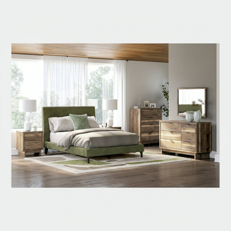 Chirason Bed, Dresser, Mirror, Chest & Nightstand, Bedroom Set