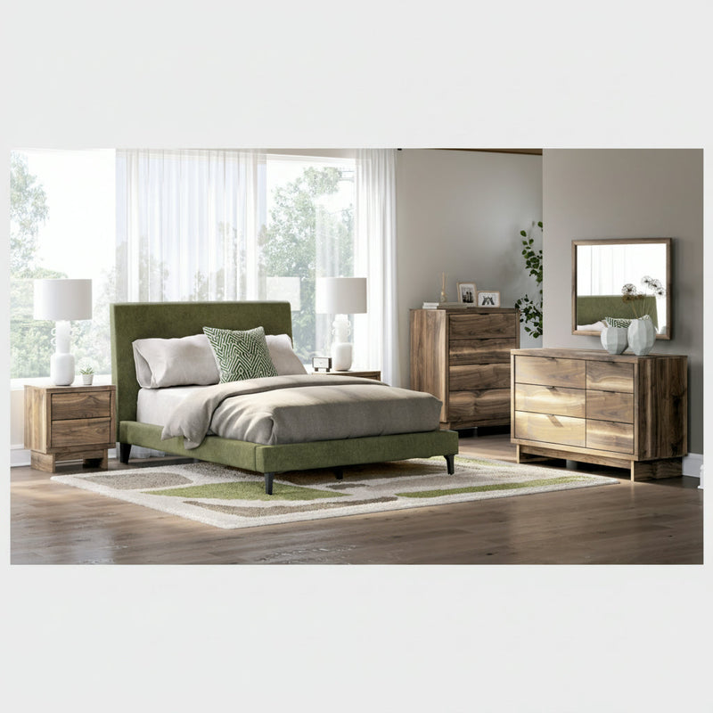 Chirason Bed, Dresser, Mirror, Chest & Nightstand, Bedroom Set