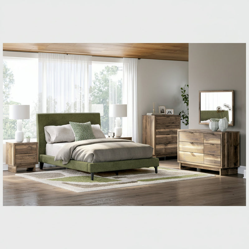 Chirason Bed, Dresser, Mirror, Chest & Nightstand, Bedroom Set