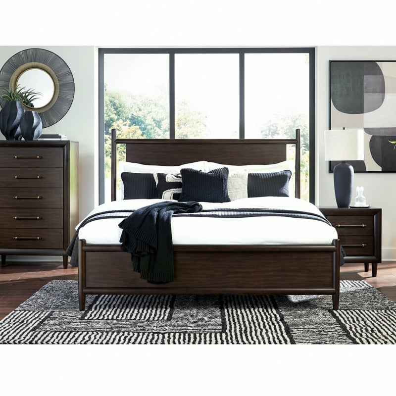 Dantenton Panel Bed, Dresser, Mirror, Chest & Nightstand, Bedroom Set