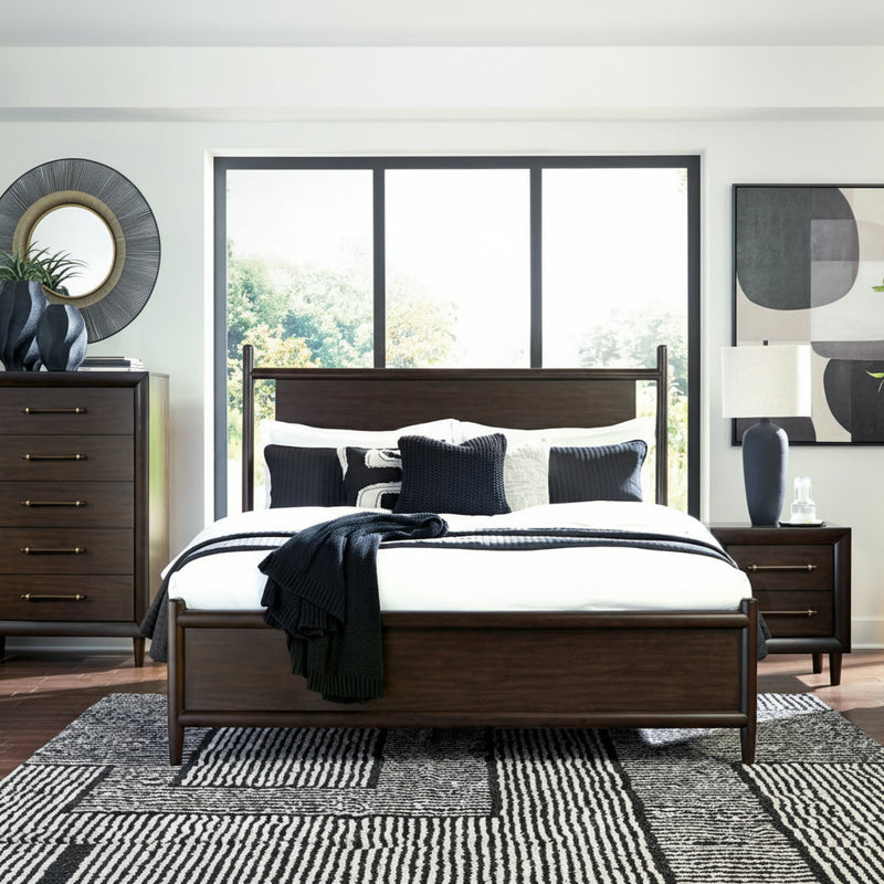 Dantenton Panel Bed, Dresser, Mirror, Chest & Nightstand, Bedroom Set