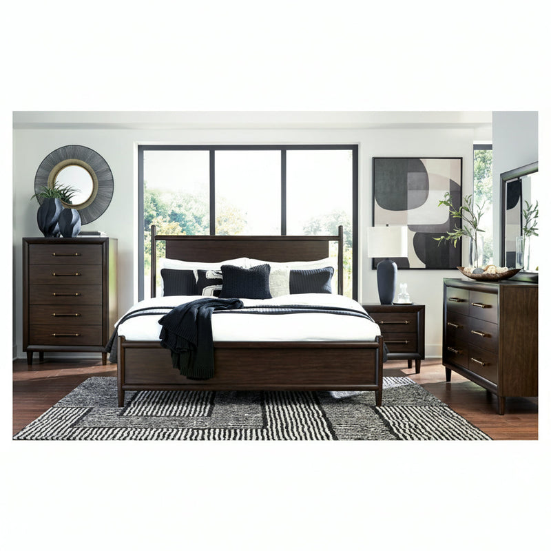Dantenton Panel Bed, Dresser, Mirror, Chest & Nightstand, Bedroom Set