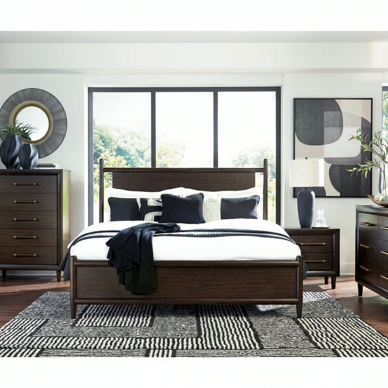 Dantenton Panel Bed, Dresser, Mirror, Chest & Nightstand, Bedroom Set