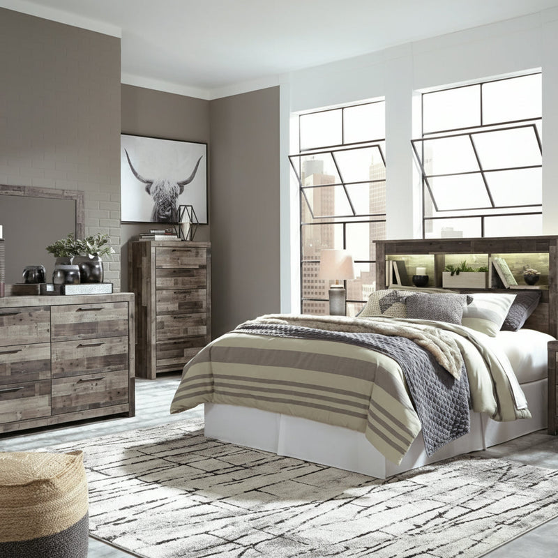 Derekson Panel Bed, Dresser, Mirror, Chest & Nightstand, Bedroom Set