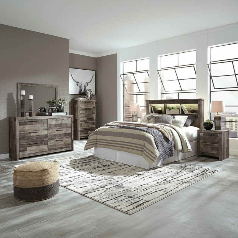 Derekson Panel Bed, Dresser, Mirror, Chest & Nightstand, Bedroom Set