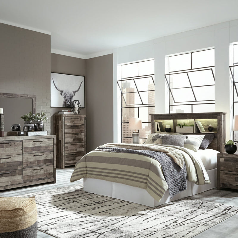 Derekson Panel Bed, Dresser, Mirror, Chest & Nightstand, Bedroom Set