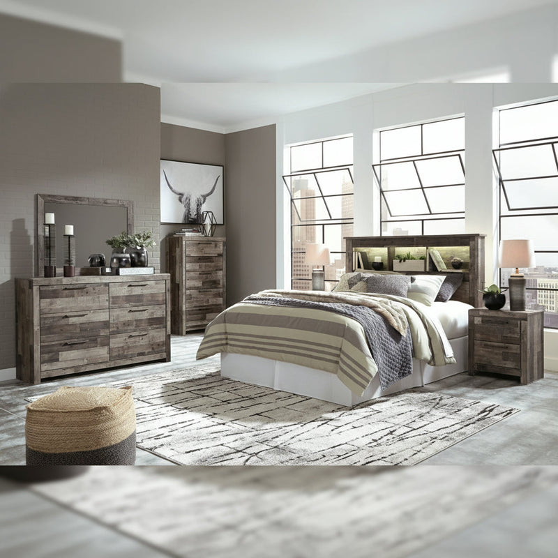 Derekson Panel Bed, Dresser, Mirror, Chest & Nightstand, Bedroom Set