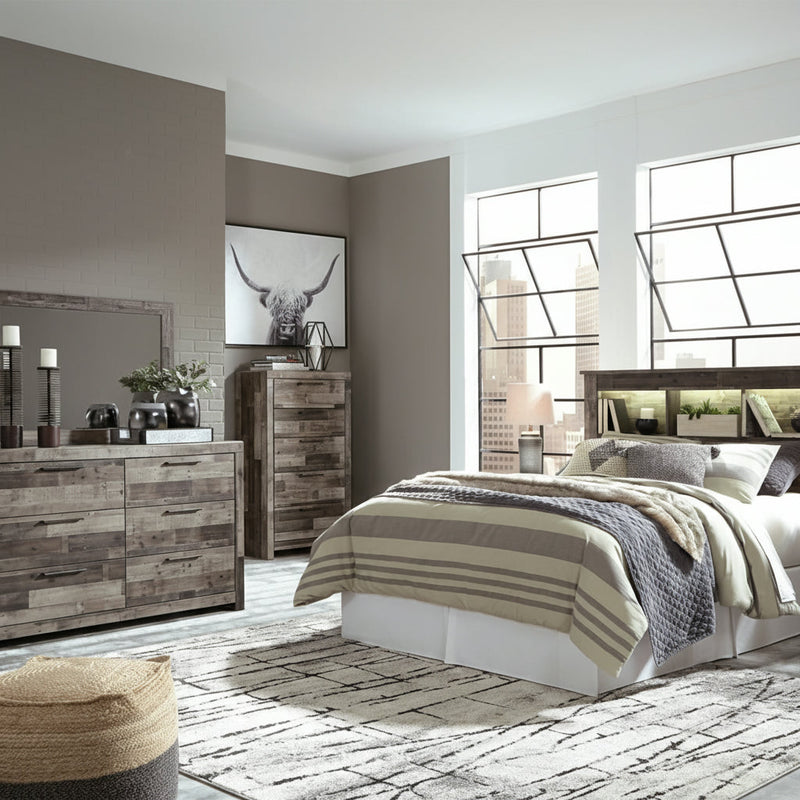 Derekson Panel Bed, Dresser, Mirror, Chest & Nightstand, Bedroom Set