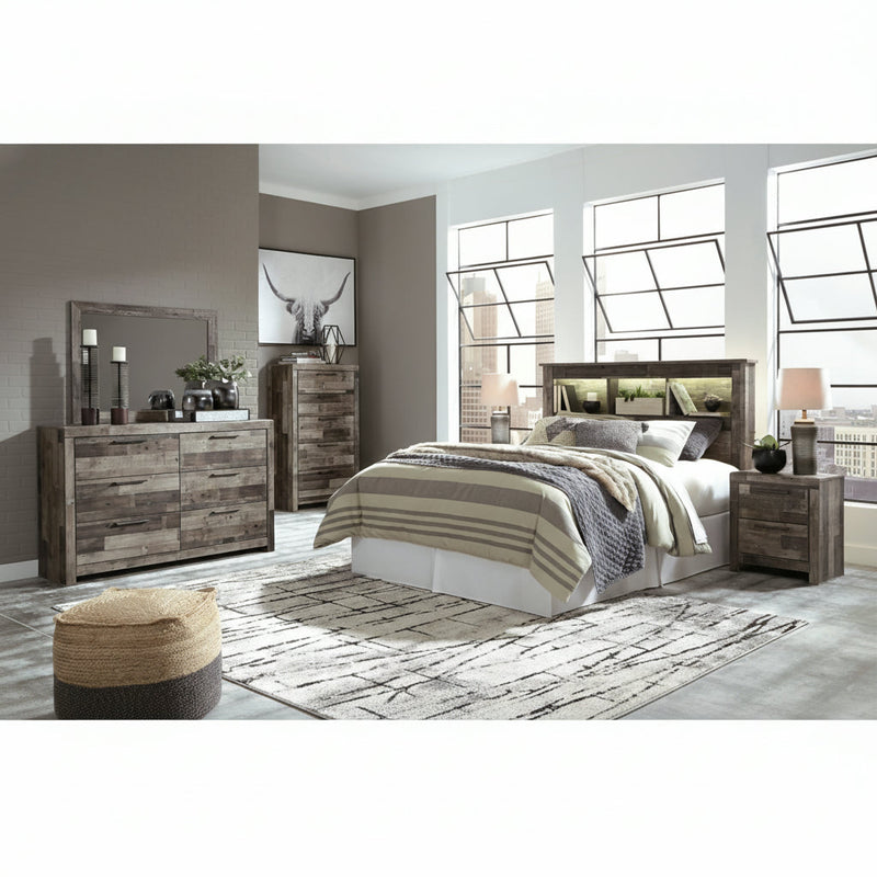 Derekson Panel Bed, Dresser, Mirror, Chest & Nightstand, Bedroom Set