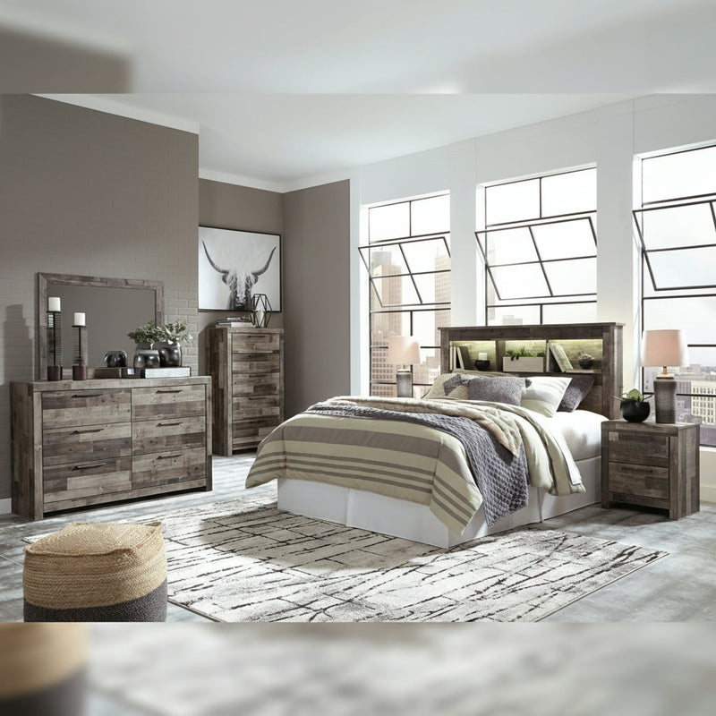 Derekson Panel Bed, Dresser, Mirror, Chest & Nightstand, Bedroom Set