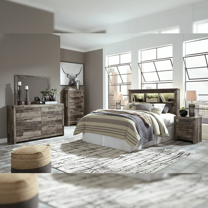 Derekson Panel Bed, Dresser, Mirror, Chest & Nightstand, Bedroom Set