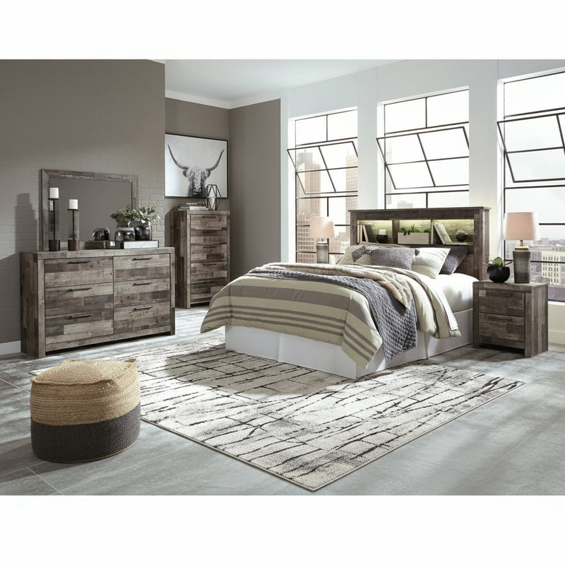 Derekson Panel Bed, Dresser, Mirror, Chest & Nightstand, Bedroom Set