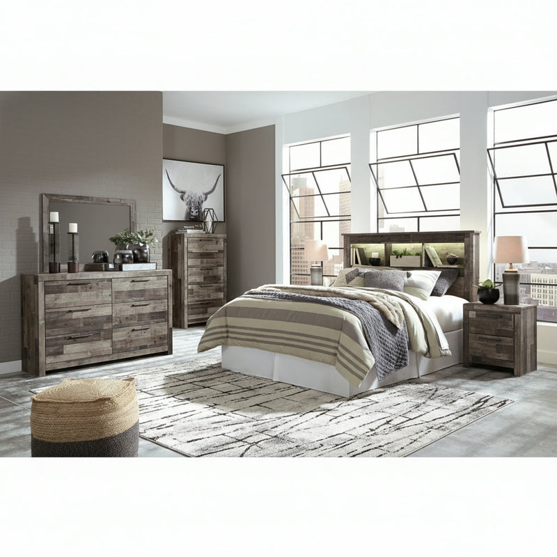 Derekson Panel Bed, Dresser, Mirror, Chest & Nightstand, Bedroom Set