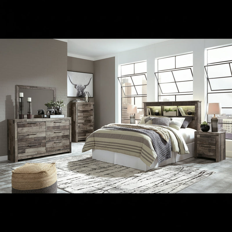 Derekson Panel Bed, Dresser, Mirror, Chest & Nightstand, Bedroom Set