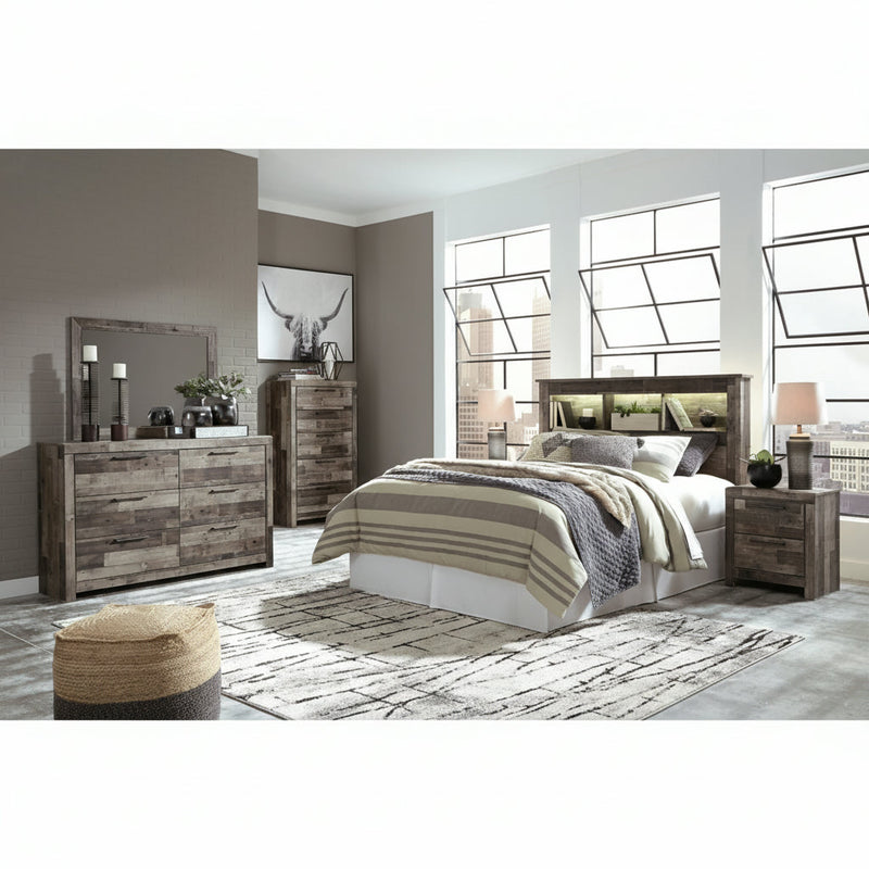Derekson Panel Bed, Dresser, Mirror, Chest & Nightstand, Bedroom Set