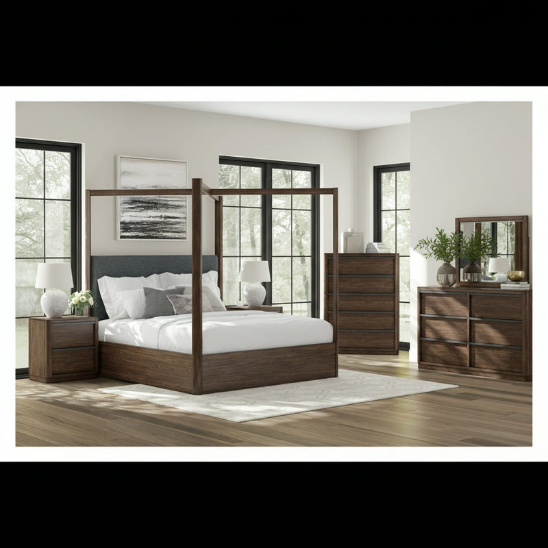 Dilenno Bed, Dresser, Mirror, Chest & Nightstand, Bedroom Set