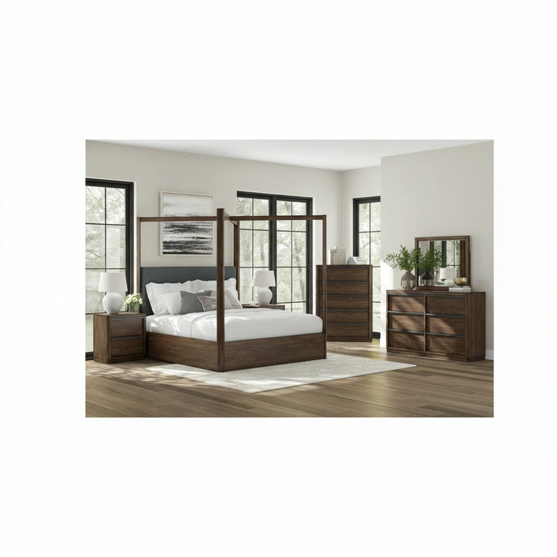 Dilenno Bed, Dresser, Mirror, Chest & Nightstand, Bedroom Set