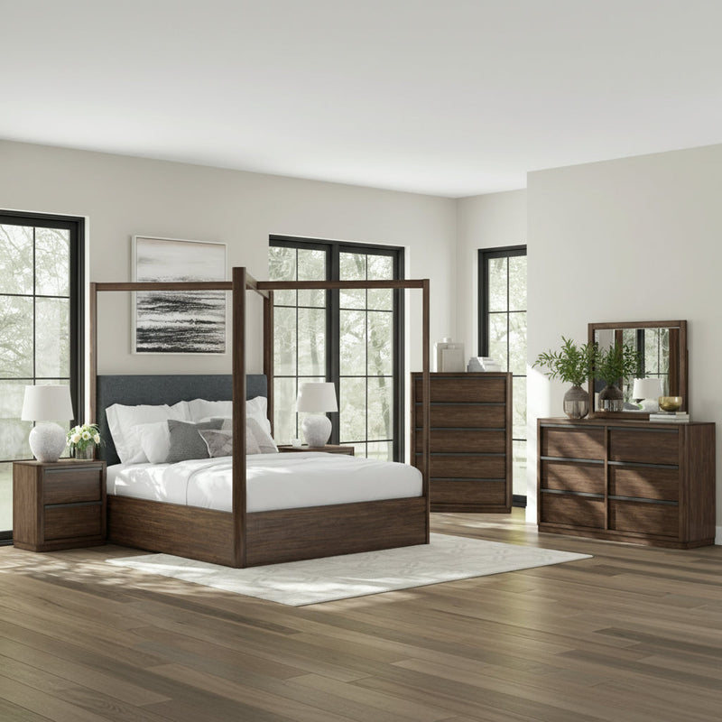 Dilenno Bed, Dresser, Mirror, Chest & Nightstand, Bedroom Set