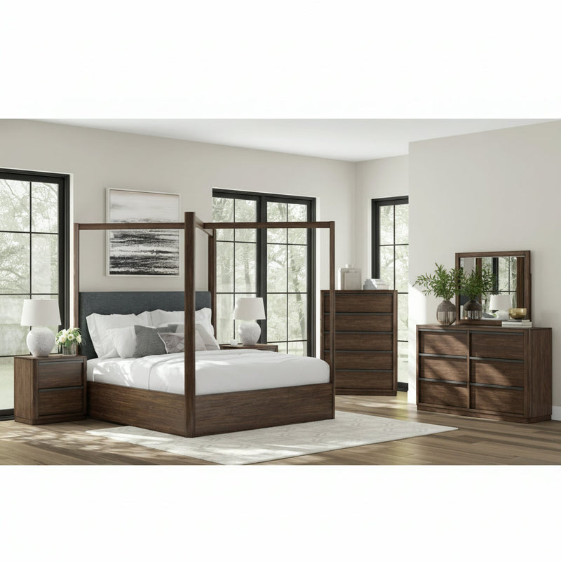 Dilenno Bed, Dresser, Mirror, Chest & Nightstand, Bedroom Set