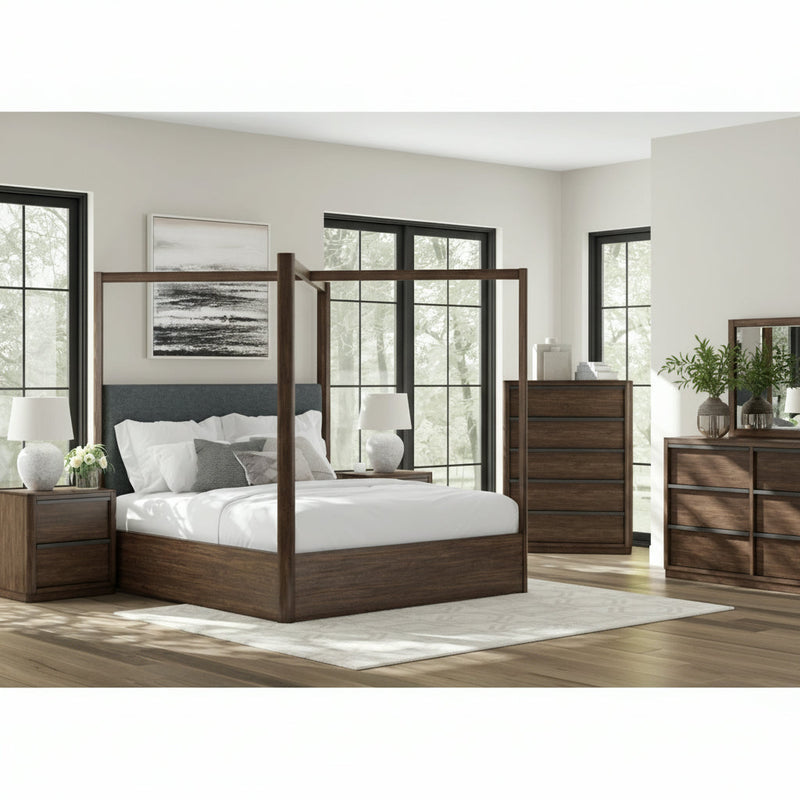 Dilenno Bed, Dresser, Mirror, Chest & Nightstand, Bedroom Set