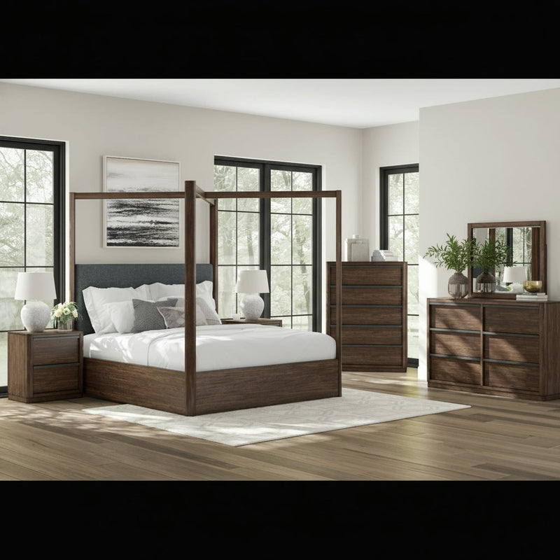 Dilenno Bed, Dresser, Mirror, Chest & Nightstand, Bedroom Set