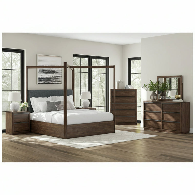 Dilenno Bed, Dresser, Mirror, Chest & Nightstand, Bedroom Set